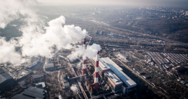 quality of life | COPD News Today | air pollution | aerial view of industrial smokestacks