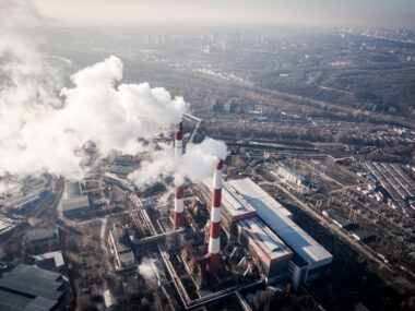 quality of life | COPD News Today | air pollution | aerial view of industrial smokestacks