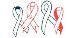 This illustration shows a collection of ribbons for awareness month.