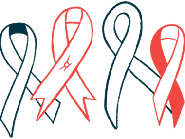 This illustration shows a collection of ribbons for awareness month.