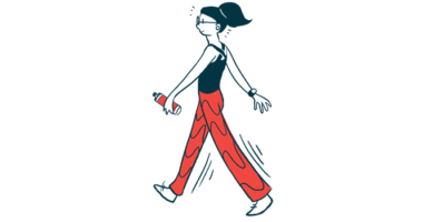 heart dysfunction | COPD News Today | illustration of woman walking