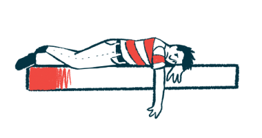An illustration of a person lying on his stomach on a bed in despair.